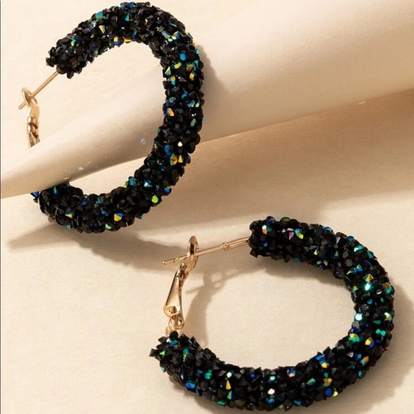 • Myla • Crystal Hoops - Picture 3 of 4